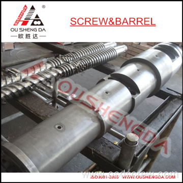 180/2 parallel screw and barrel for extruder machine Twin/double screw and barrel for PP PET Pipe